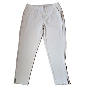 Athleta lt grey pants polyester spandex blend womens 14